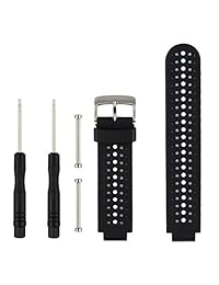 Honecumi   Correa de repuesto para Garmin Forerunner 235 (silicona, ajustable, para Garmin Forerunner 220 230 620 630 735XT 235Lite)