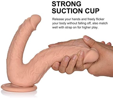 8.3 Inch Super Reȁlistic Ďî`ldɔs' Double-Ended Massage Wȁnd for Women (Flesh3)