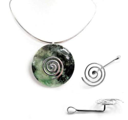 1 pc Sterling Silver Donut Pendant Connector Dangle Bail Holder Clasp/Findings/Bright