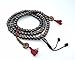 Tibetan Mala Dark Yak Bone Mala 108 Beads for Meditation with Bone Counters