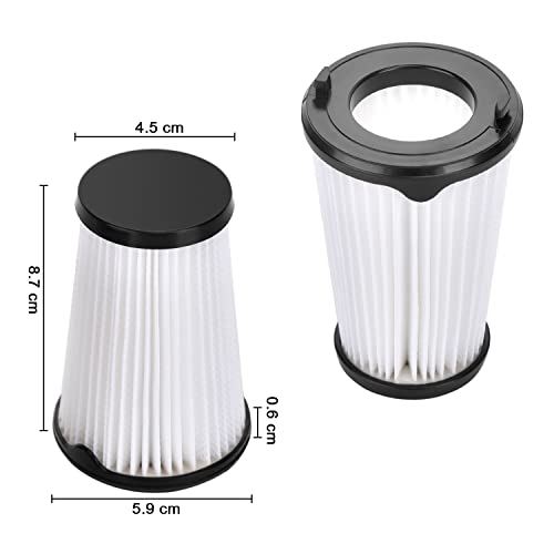 Rebirthcare Pack of 6 Filters for AEG Ergorapido Battery Vacuum Cleaner Accessories AEF150 CX7 Flexibility Animal Replacement Filter for All CX7-2 & QX8 Animal X Power CX7-2-45an CX7-2-i360 CX7-2-s360