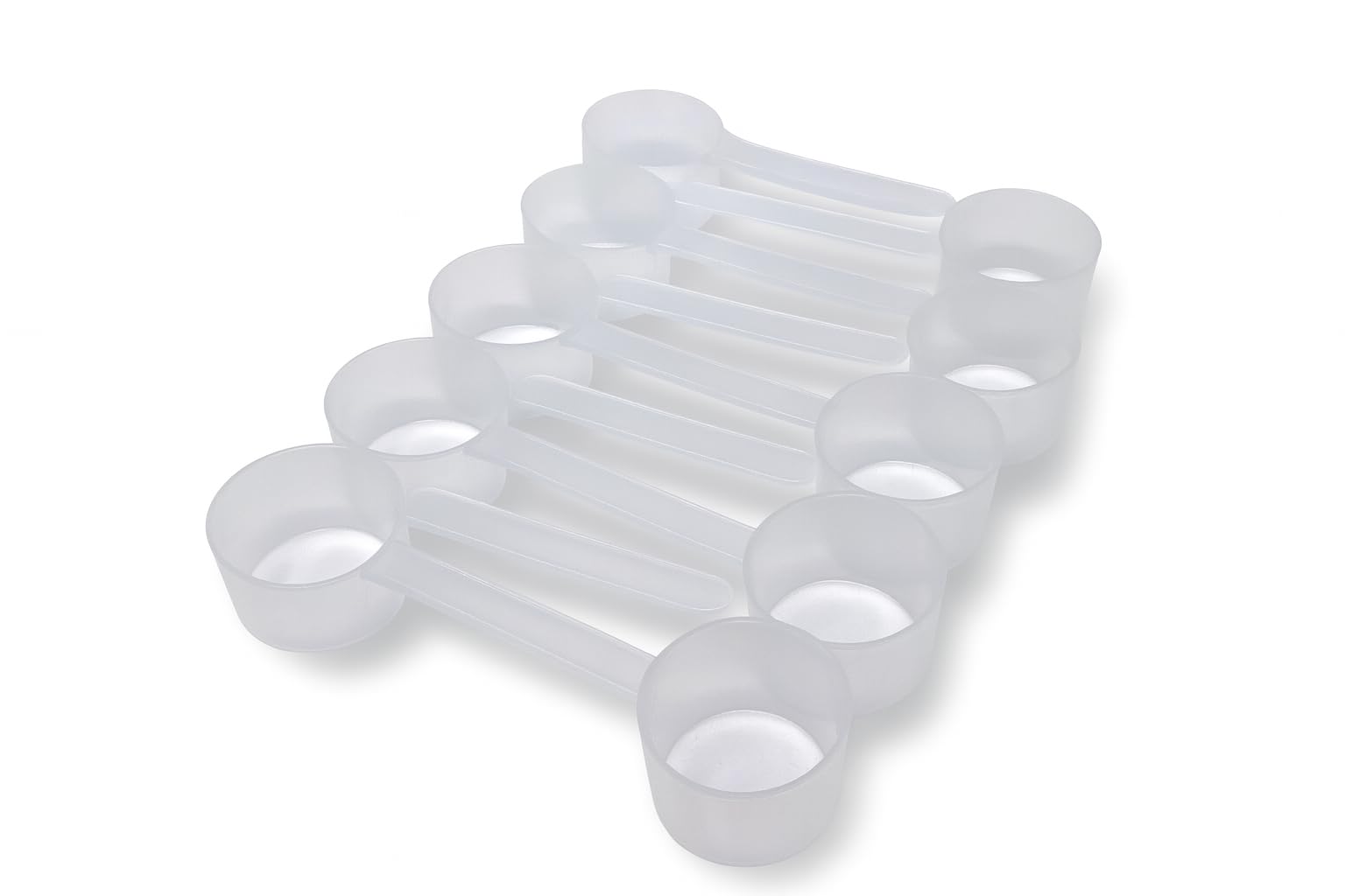 29.6 cc (2 Tablespoon | 1 Fl Oz. | 29.6 mL) Long Handle Scoop for Measuring Coffee, Grains, Protein, Spices and Other Dry Goods (Pack of 10) BPA Free