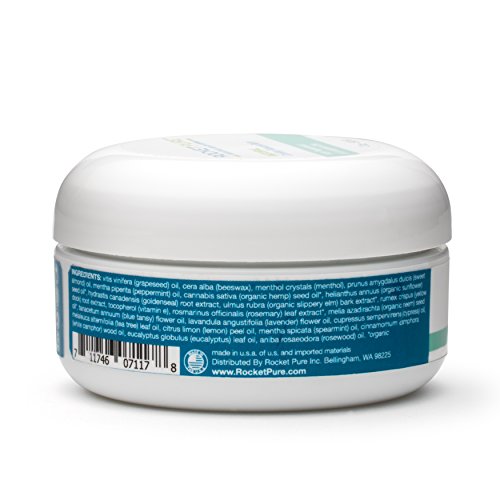 Natural Cooling Muscle Balm. Relief Before or After Exercise, Soothes Pain, Tired and Sore