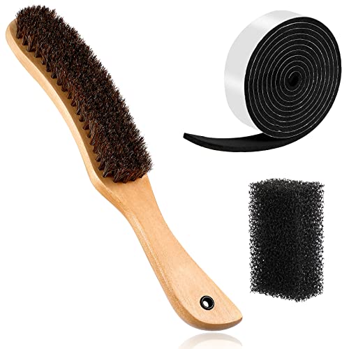 3 Pieces Fedora Hat Brush Kit Includes Lint Remover Duster Brushes for