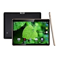 10 inch Android Tablet with Sim Card Slot Unlocked - YELLYOUTH 10" IPS Octa Core 4GB RAM 64GB ROM GSM Phablet Tablets with WiFi GPS Bluetooth Dual Cameras - Black