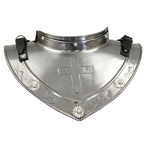 Plate Gorget - Steel Knights Templar Crusader Medieval Metal Neck Armor