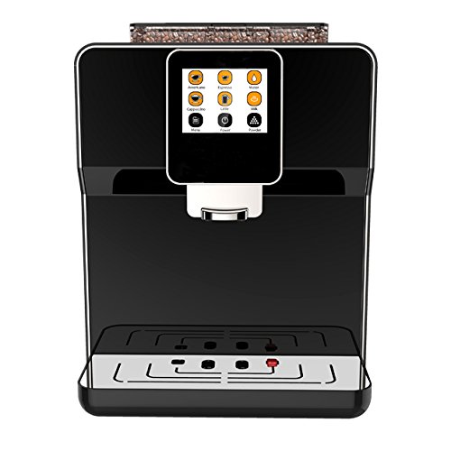 Click Here to See More Images Buona Mattina Super Automatic Cafe Quality Espresso, Latte, Americano and Cappuccino Machine with Whole Bean Grinder and Milk Frother, Black