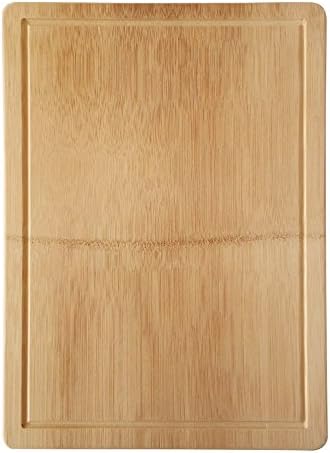 Bamboo Works Extra Large Bamboo Cutting Board – 18 x 12 Inches Wood Cutting Board with Drip Groove made of BPA Free Organic Bamboo – Perfect for Prepping Food, Meat, Vegetables, Cheese or Crackers
