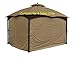 APEX GARDEN Universal Privacy Curtain Set for 10' x 12' Gazebo (Beige) primary