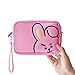 BT21 Official Merchandise by Line Friends - COOKY Enamel Cosmetic Bag Travel Pouch for Toiletry and Makeup