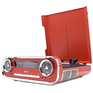 Lauson 01TT17 Vinyl Platenspeler Retro | Vintage Turntable Muscle Car-design met 2 Geïntegreerde 3W Stereoluidsprekers…
