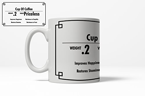 Tasse Kaffee Inventar Value Priceless Funny Keramik Kaffee Trinkbecher - 325 ml – Bild 7