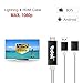 Edal 2017 The Latest 3rd Generation Lightning To HDMI Cable Digital AV Adapter for iPhone 7 7PLUS, 6S,6 , iPad Air/Mini/Pro, iPod Touch 5th/6th,samaung:S5,S6.NOTE4,NOTE5,NOTE7, HUAWEI P8,P9(Black)