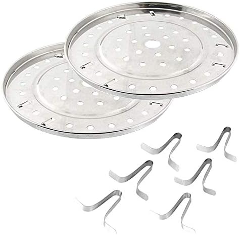 10.8 Inch Pressure Cooker Rack 2 Pack Water Bath Canner Rack with Detachable Legs Stainless Steel Food Steamer Racks for Cooking,Toast,Bread,Salad,Baking (10.8"/275mm)