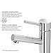 VIGO Noma 7.75 inch H Single Hole Single Handle Single Hole Bathroom Faucet in Chrome - Bathroom Sink Faucet VG01009CH