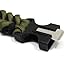 L.Store (R) Outdoor Army Style Survival Paracord Bracelet with Fire Starter, Scraper Kit- Color: Army Green Interlaced with Black (2-in-1 Pack) Paracord Survival Bracelet