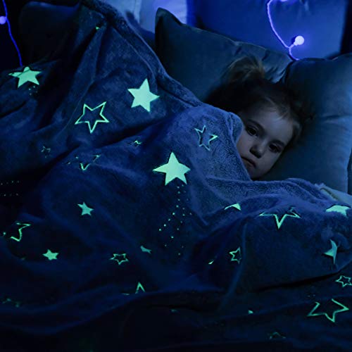 Cozy Bliss Glow in The Dark Throw Blanket, 40