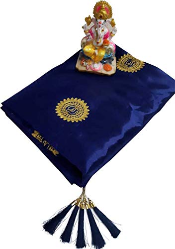 being banarasi women's silk embroidered saree with blouse piece(free size)