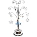 HOHIYA Ornament Tree Display Stand Rotating Holder Hanger 16.75 Inch Wire Hook Hanging Metal for Christmas Swarovski Crystal 2025 Glass Decorations Gift Taiwan Made Silver