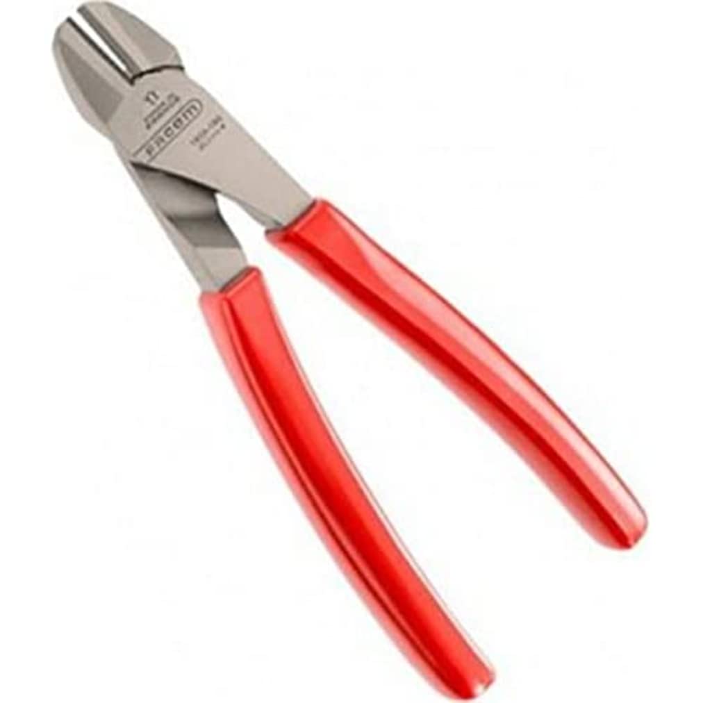Facom 192 a.20g Diagonal Pliers Side Cutter with PVC Handle Carved, 200 mm, Red