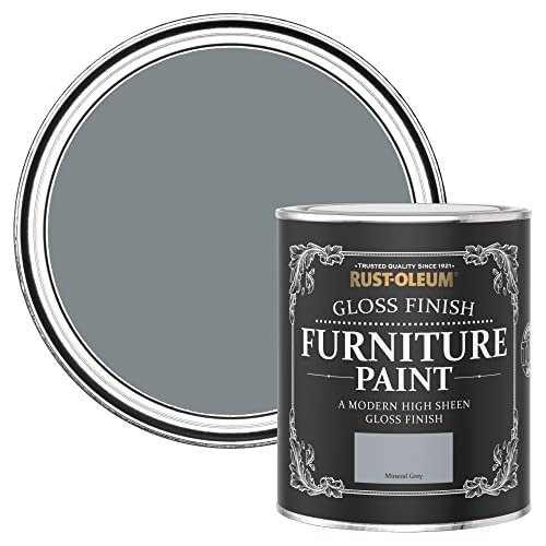 Rust-Oleum Pintura para muebles con acabado brillante, color gris mineral, 750 ml