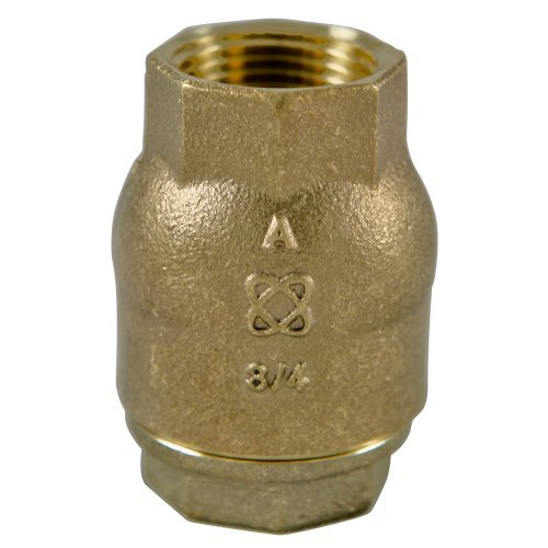 NIBCO T-480-Y-LF Silicon Bronze Lead-Free Check Valve, Inline, PTFE Seat, 3/4 Female NPT Thread (FIPT) by Nibco