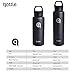 qottle 24oz Vacuum Insulated stainless steel water Bottle, double wall Vacuum for hot and cold Insulation flask for outdoor sport camping hiking-black