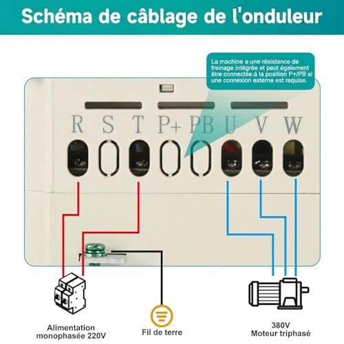 Transformer 220V 380V Frequency Converter Single Phase Input 220V Three Phase Output 380V 2.2KW CNC Frequency Inverter Factory Model JLS-E-2S-2.2GB-4T (with 2m extension cable)