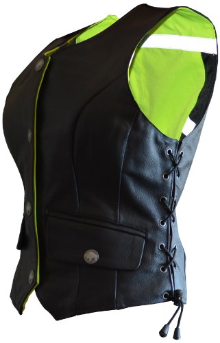 Missing Link Women's G2 D.O.C. Reversible Safety Vest (Black/HiViz Green, Medium)