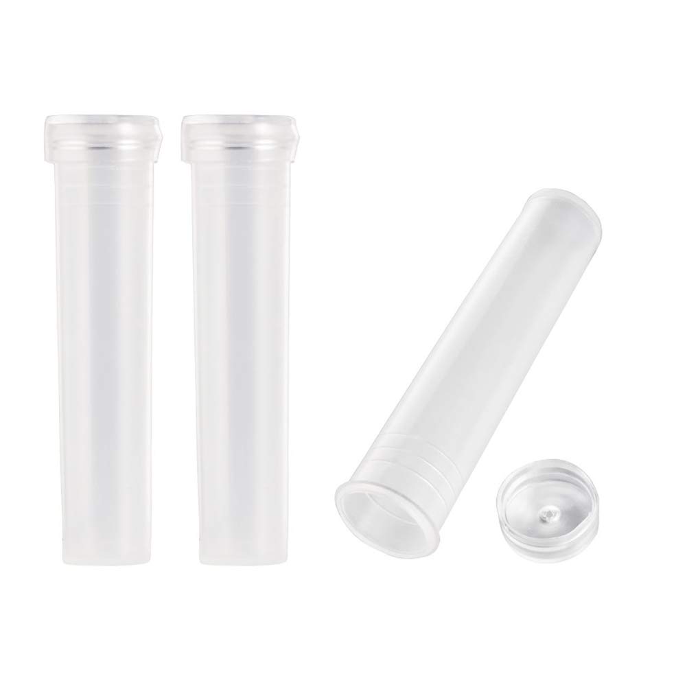 30 Pieces Flower Water Tubes Clear Plastic Floral Tubes Floral Water Tubes Vials for Milkweed Stem Cuttings Flower Arrangements Medium 2.83 Inch Length, Transparent