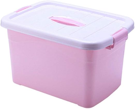 Amazon.com: HUIQI - Cajas de almacenamiento de plástico, realmente útiles, caja de almacenamiento rosa de 8 L, caja de almacenamiento para guardar juguetes, contenedor, 8L-120L (rosa, 8L) 5 paquetes de contenedores de