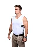 Ridge Shirt Mens Packin Tee Concealment V-Neck Sleeveless White 311W