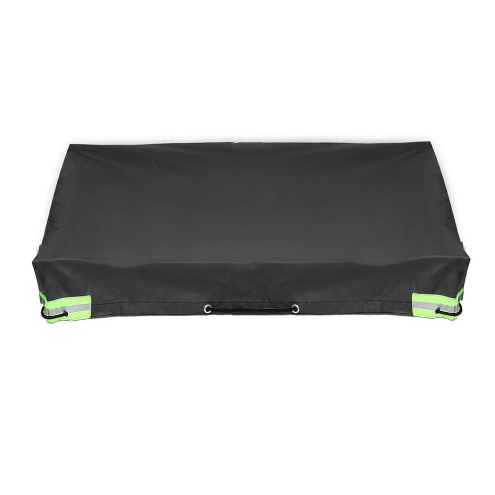 Sarini Waterproof Flat Trailer Tarpaulin 207x114x10cm Durable Tear-Resistant Cover with Tarpaulin Rope Reinforced Edges for Outdoor Use Heavy Duty Trailer Protection