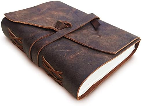 JAYSS HIDES Leather Journal Writing Diary/Notebook for Men & Women Unlined Paper (Size 7 x 5 inches)