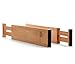 TILEMALL Bamboo Kitchen Drawer Dividers Drawer Organizers Expandable Drawer Dividers Wood Desk Drawer Organizers, Tray Organizer for Kitchen, Baby Drawer, Bathroom, Bedroom, Office or Dresser