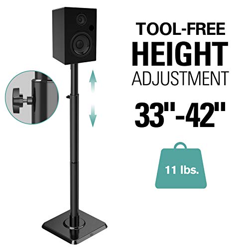 Mounting Dream Speaker Stands Height Adjustable Bookshelf Speaker Stand