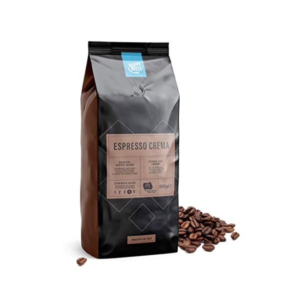 Amazon-Marke: Happy Belly Espresso Crema Kaffeebohnen, 1 kg (2 x 500 g) – Rainforest Alliance-Zertifizierung – Bild 6