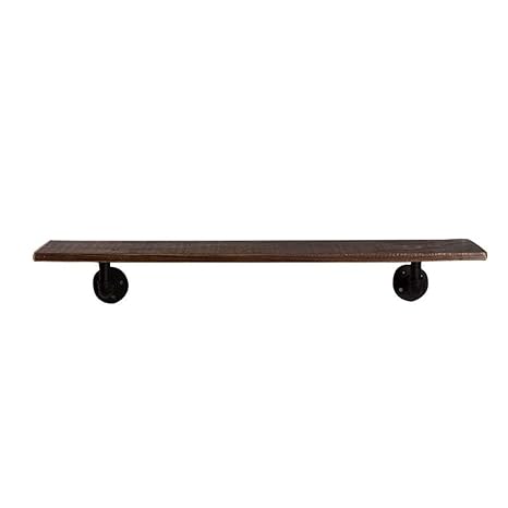 Willesego Wandregal Vintage Industrial Style Eisen Massivholz Wandbehang Regal für Wohnzimmer Schlafzimmer an der Wand Dekora