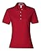 Jerzees Women's 4 Pearl Buttons Collar Polo Shirt, L, True Red