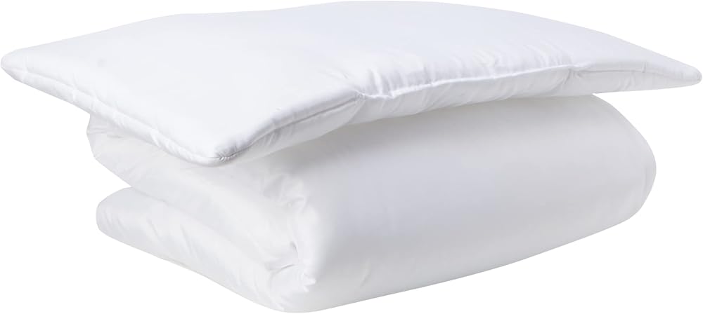 Baby's Comfort 100% Cotton Duvet & Pillow Set White 120x90cm 60x40cm