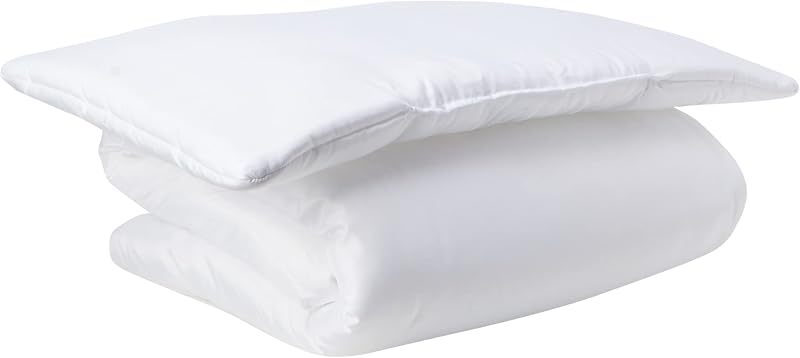Baby's Comfort 100% Cotton Duvet & Pillow Set White 120x90cm 60x40cm