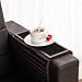 GEHE Bamboo Sofa Arm Tray Table for Couch Flexible/Foldable Sofa Tray Couch arm Table Perfect for Drinks Snacks Remote Control or Phone Great arm Tray for Couch armrest