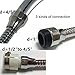 Kitchen Sink Faucet Aerator Sprayer 360 ° Adjustable ABS Polished Chrome 2 Patterns Flow Control Setting For Cold Water Sliver