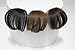 HAIQUAN Hair Bang Human Hair Clip in Bangs Flat Bangs Fashion Fringe Hair Extension (Flat Bangs, Natural Black)