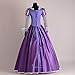 Angelaicos Womens Princess Costume Party Long Purple Victorian Dress (L)