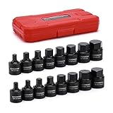 CASOMAN 16 Piece 3/8 Inch Drive Low Profile Impact