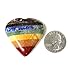 ONE (1) Seven Chakra Stone Heart - Seven Bonded Chakra Stones - Chakra Heart - Rock Paradise Exclusive COA - AM20B7-08