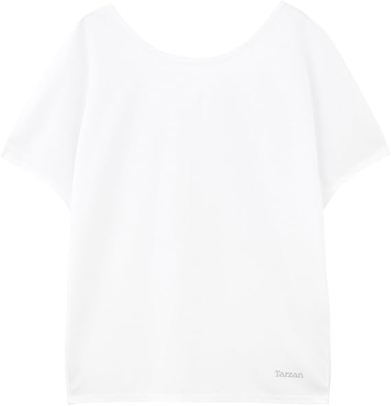Amazon Tarzan ターザン 半袖tシャツ レディース ドルマンtシャツ スポーツウェア ヨガ ウォーキング フィットネス ジム 運動 Uvカット 吸水 速乾 ロング丈 体型カバー Tzl 2102 インナーレッグレディース Tシャツ カットソー 通販