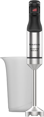 Frullatore a Immersione Professionale 1500W Mixer Nero Inox