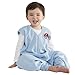 HALO Big Kids Sleepsack Micro Fleece Wearable Blanket, Blue, 4-5T